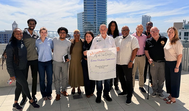 Group photo of the Human Relations Commission members