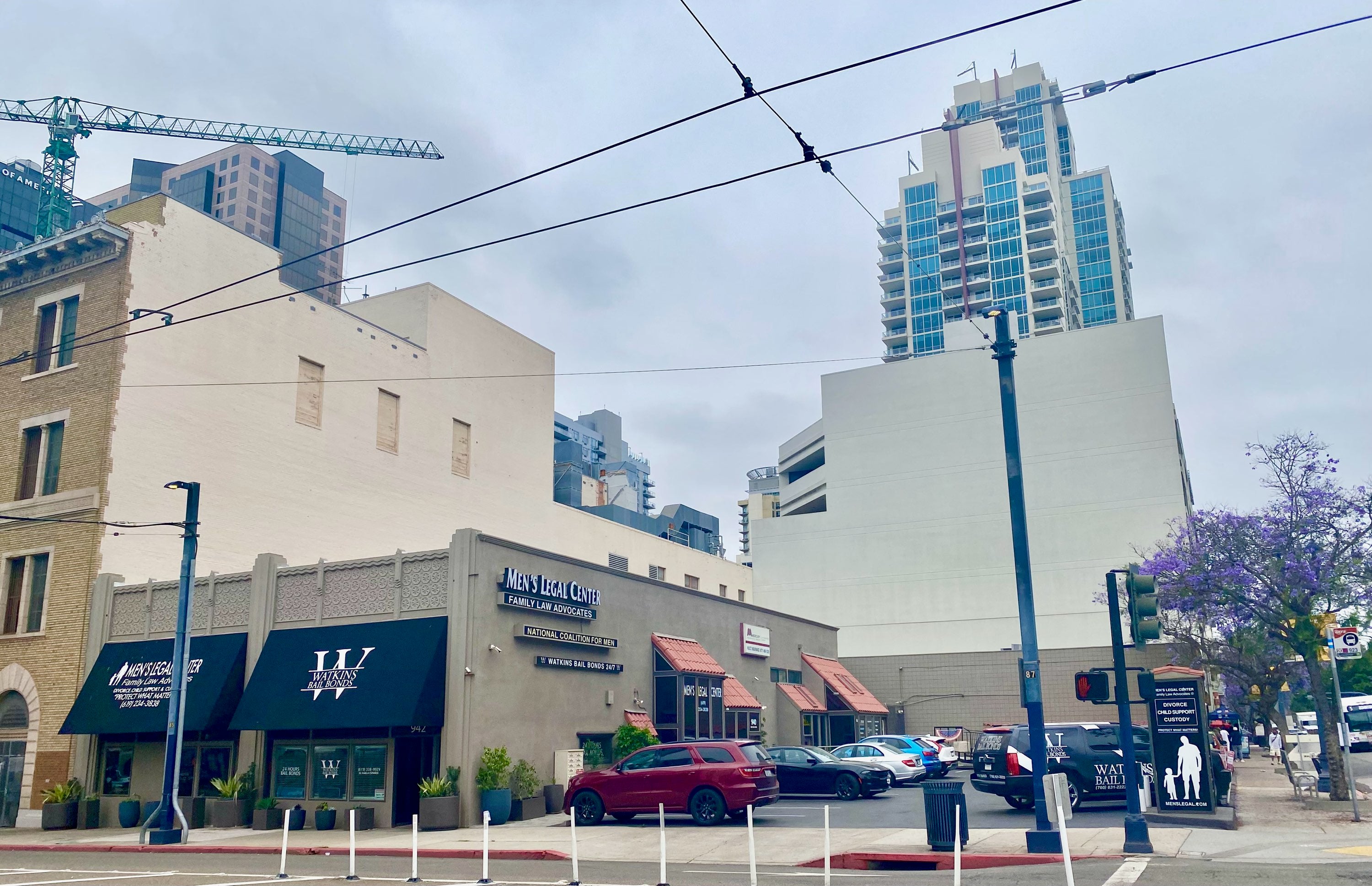 small downtown lot