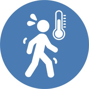 Heat stroke icon