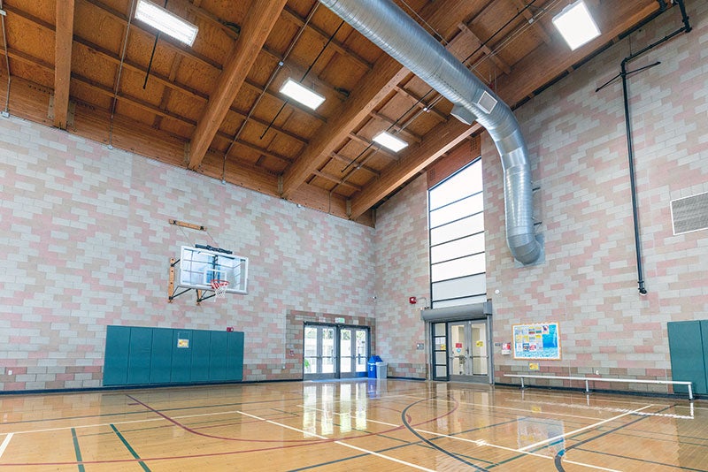 The basketball gym at the Scripps Ranch Recreation Center