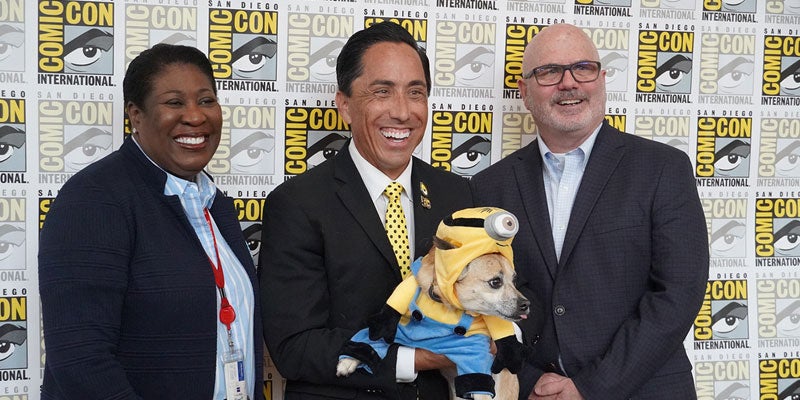Mayor Gloria at Comic Con