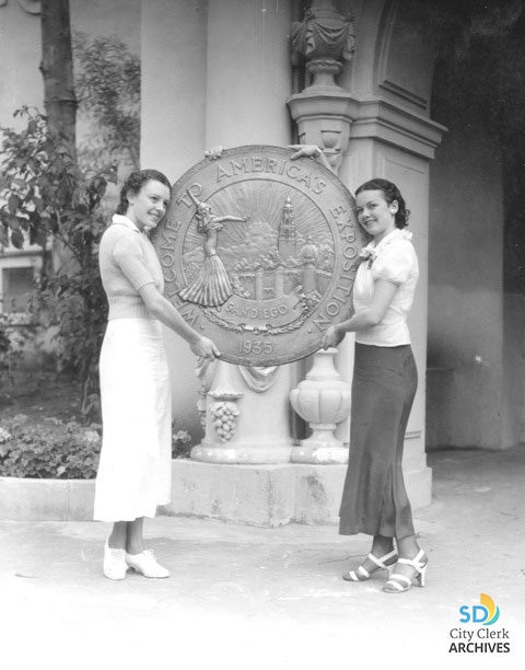 1935-36 California Pacific Exposition Entrance Sign