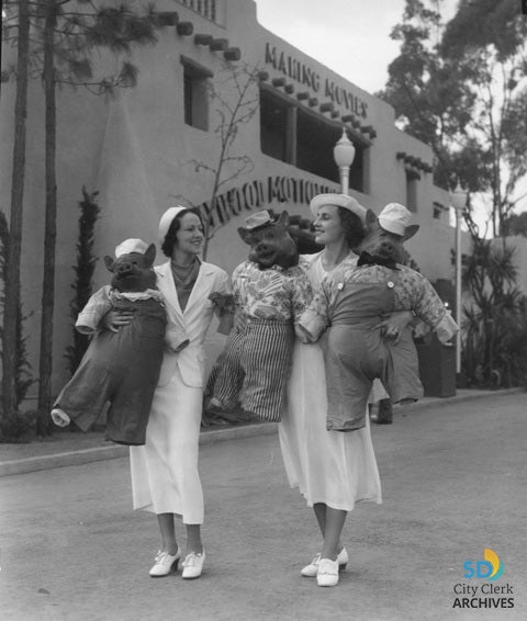 Young ladies won prizes at the 1935 Expo