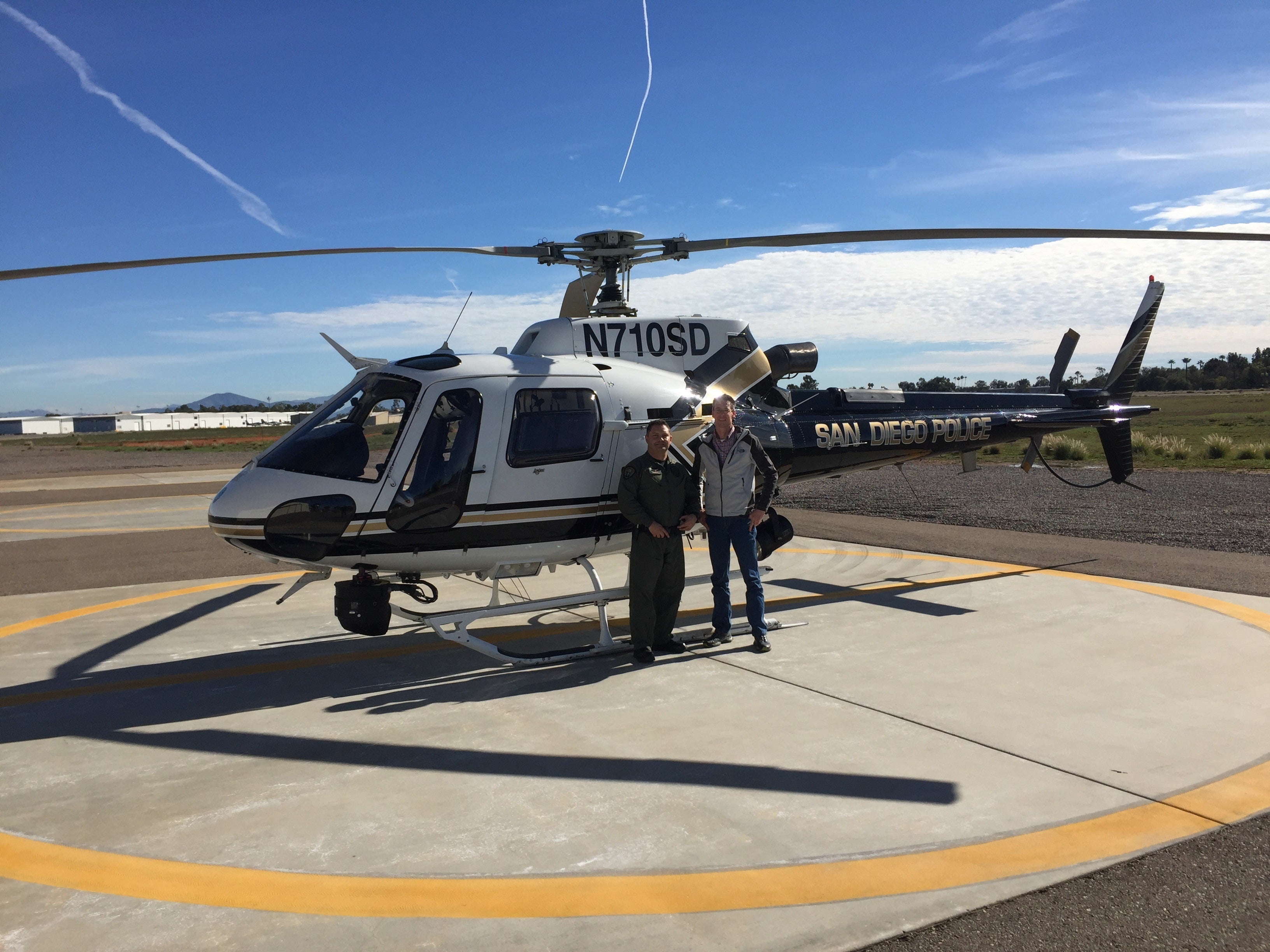 Photo of SDPD Able Helicopter ride-along