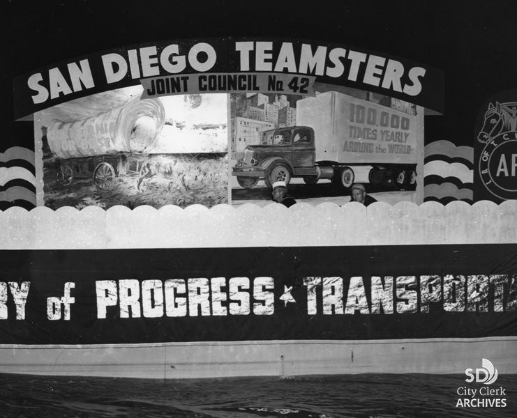 1949 Fiesta Bahia Float -  San Diego Teamsters Joint Council 42