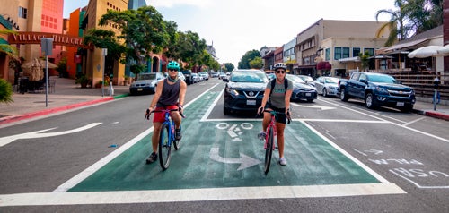 bikes in community parking