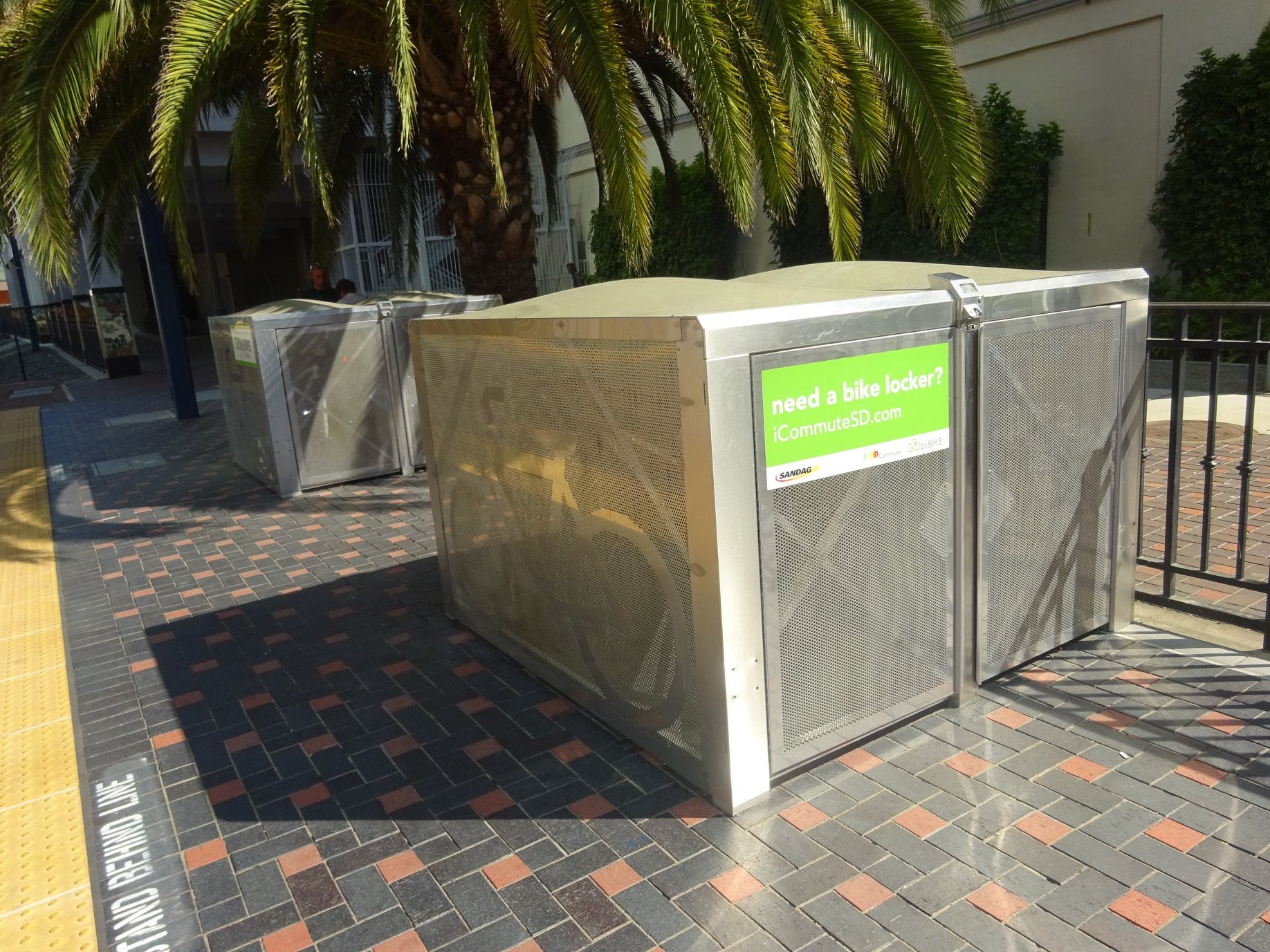 iCommute bike locker in downtown San Diego.