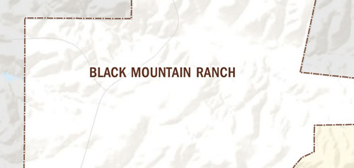Graphical map of Black Mountain Ranch neighborhood