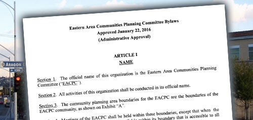 Screenshot of Bylaws document