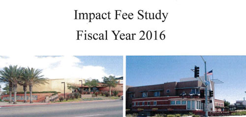 Cover of Encanto Impact Fee Study document
