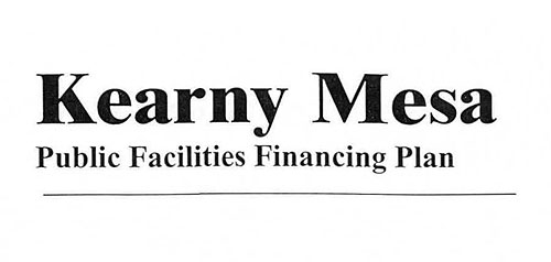 Cover of Kearny Mesa facilities financing plan document