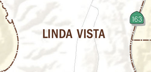 Graphical map of Linda Vista neighborhood