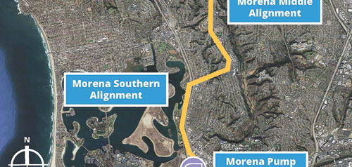 Section of Morena, Bay Park and Clairemont map