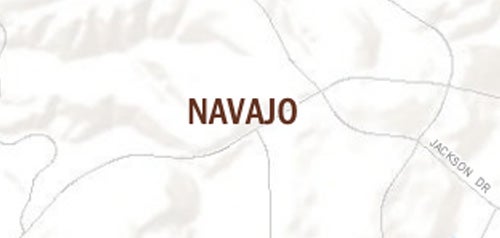 Graphical map of Navajo neighborhood