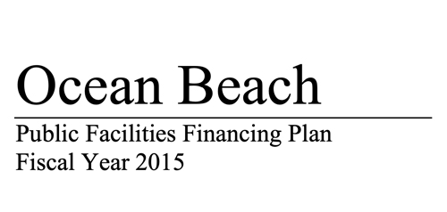 Cover of Ocean Beach Facilities Financing Plan document