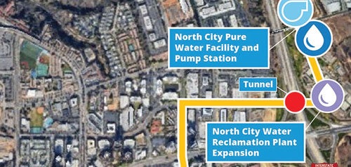 Section of University City and Eastgate Mall map