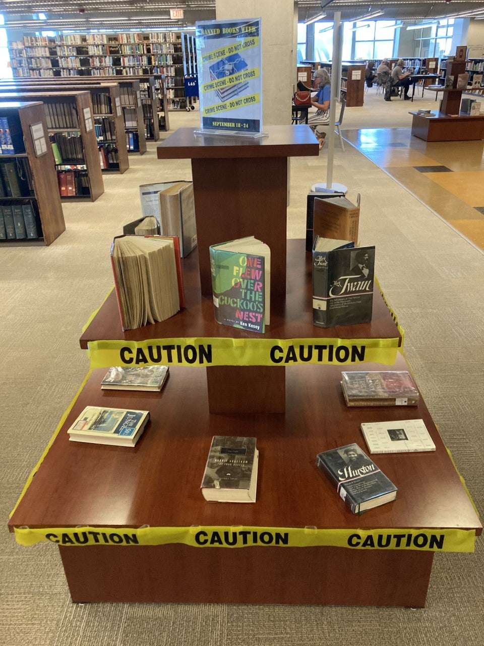 Central Library Humanities Banned Books Week Display