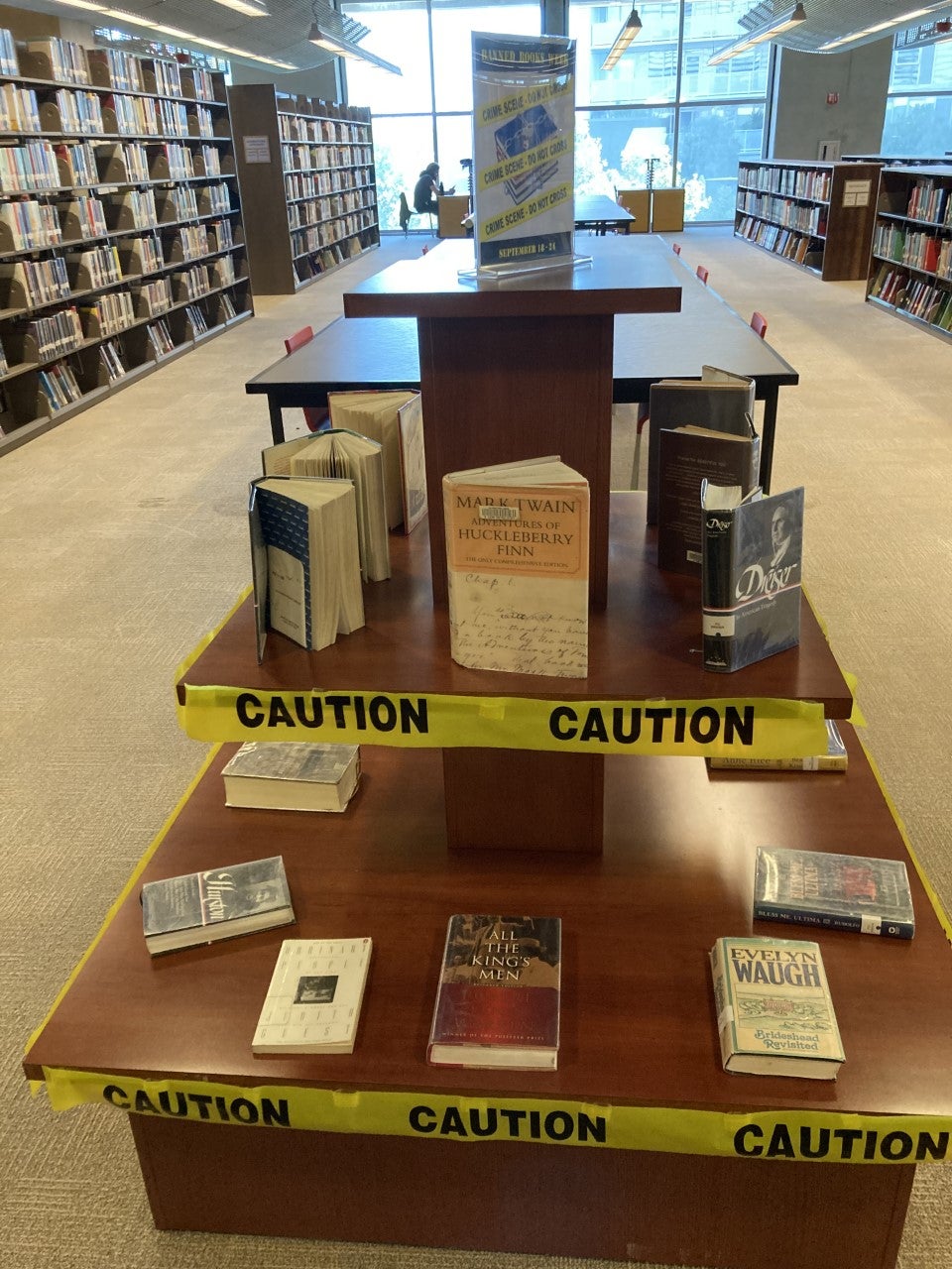 Central Library Humanities Banned Books Week Display