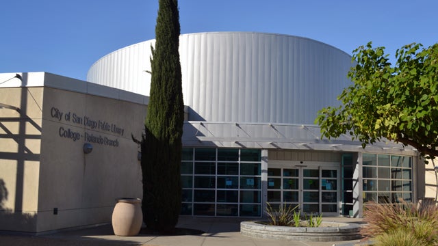 Front area outside the College-Rolando Library