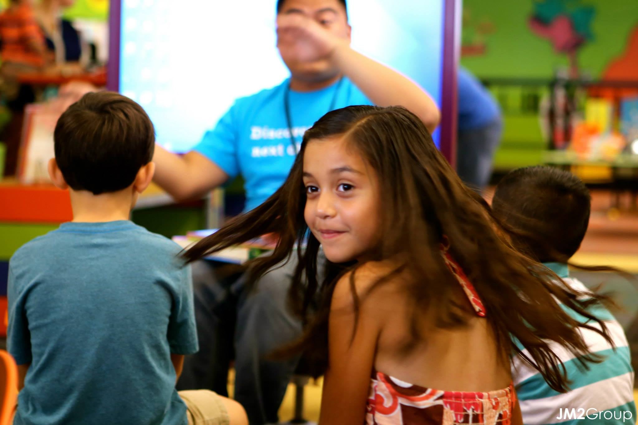 Photo of children during story time.