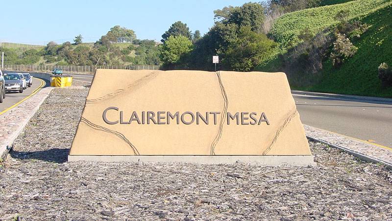 Clairemont Mesa entry sign