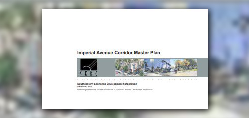 Commercial / Imperial Corridor Master Plan, 2013