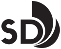 City of San Diego Alternate Logo (Initials) in Black