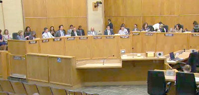 Photo of council meeting