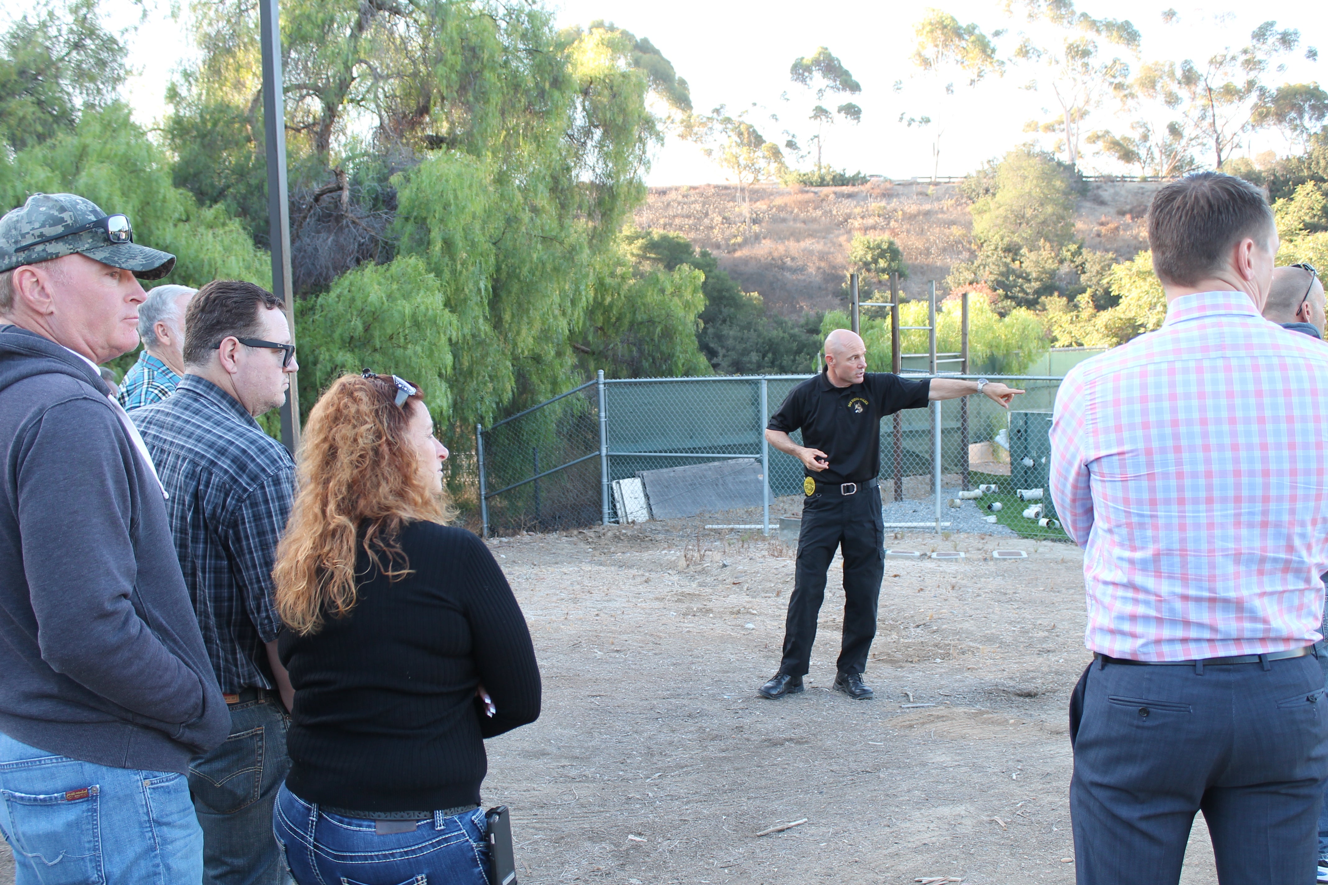 Photo of SDPD canine facility tour