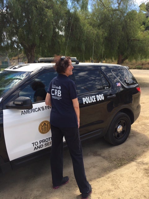 Community Review Board member on a SDPD ride-along