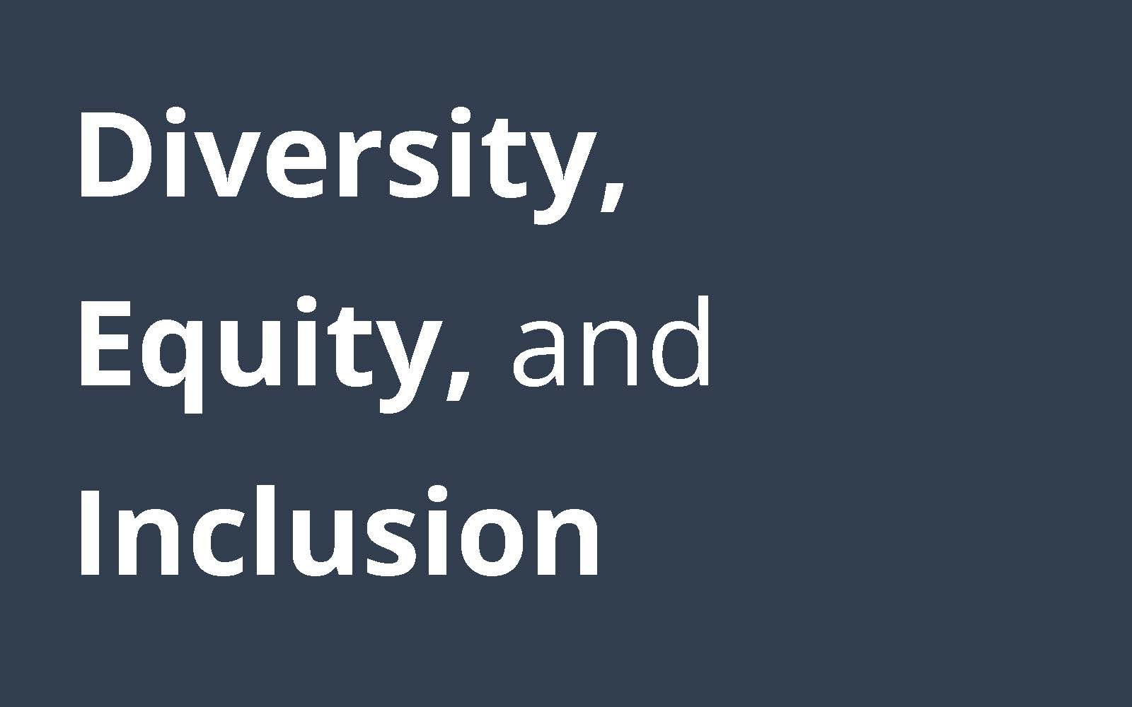 Diversity&#44; Equity&#44; and Inclusion Initiative