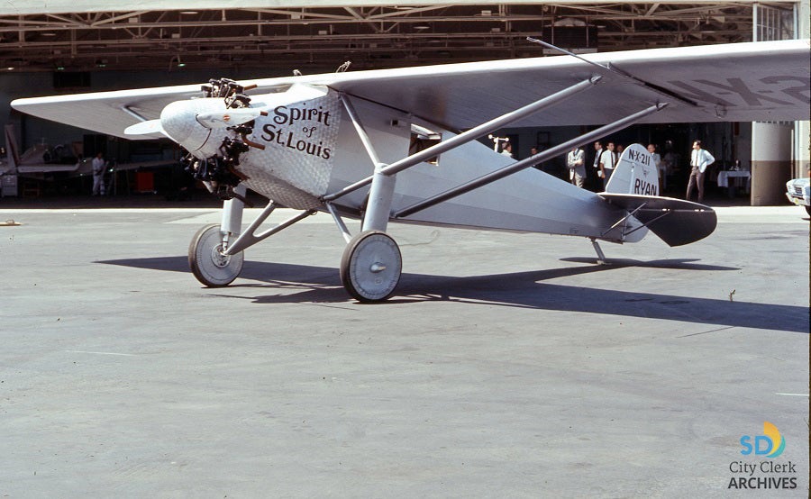 Spirit 2, 1967 Replica of the Spirit of St. Louis at Lindbergh Field City of San Diego Spirit 2, 1967 Replica of the Spirit of St. Louis at Lindbergh Field City of San Diego