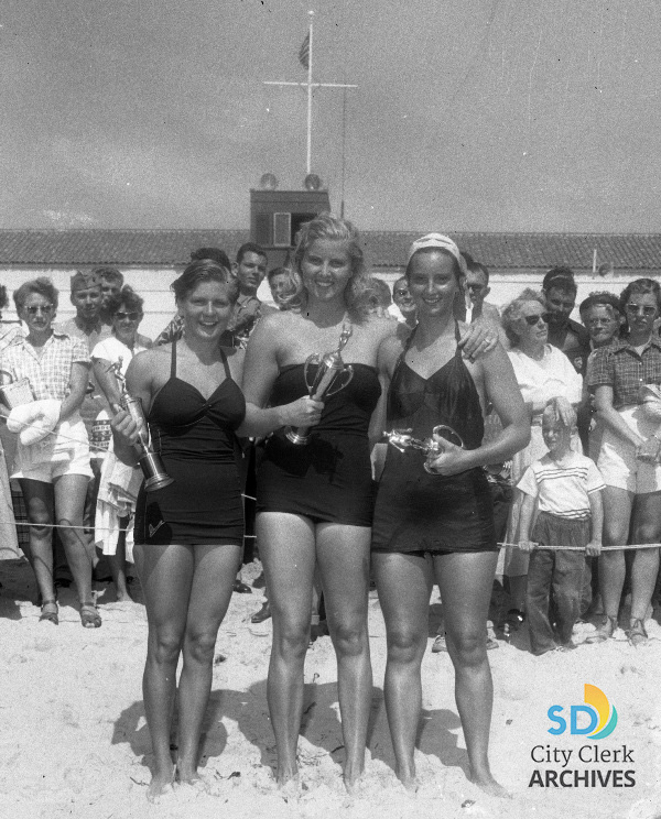 1952 Mission Beach Rough Water Swim Trophy Winners
