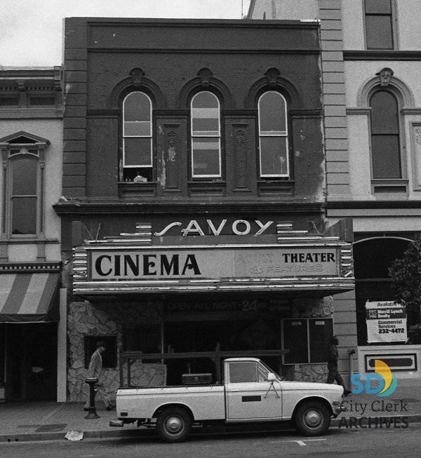 Savoy Theater Circa 1970 City of San Diego Official site