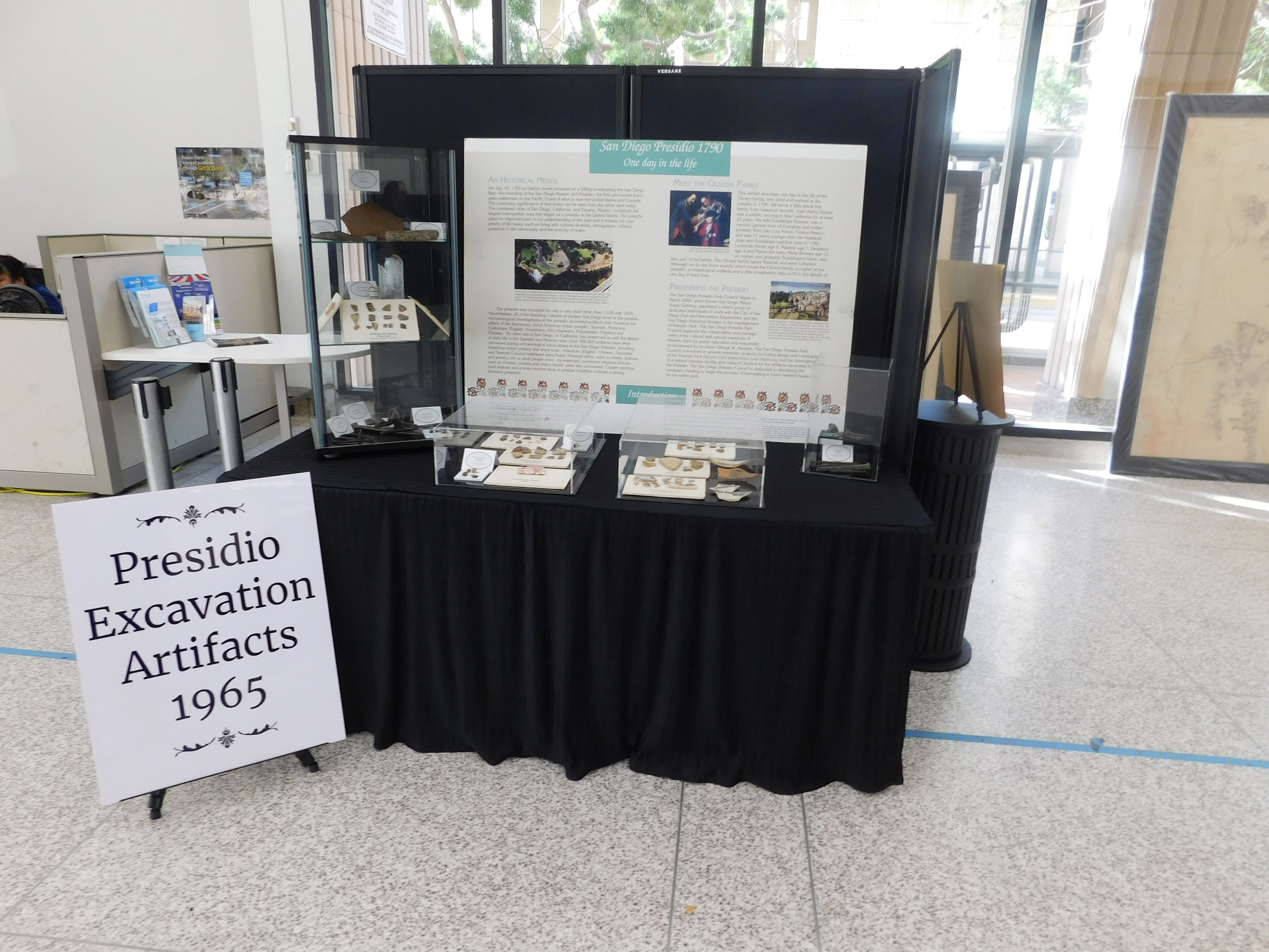 Presidio Excavation Artifacts 1965