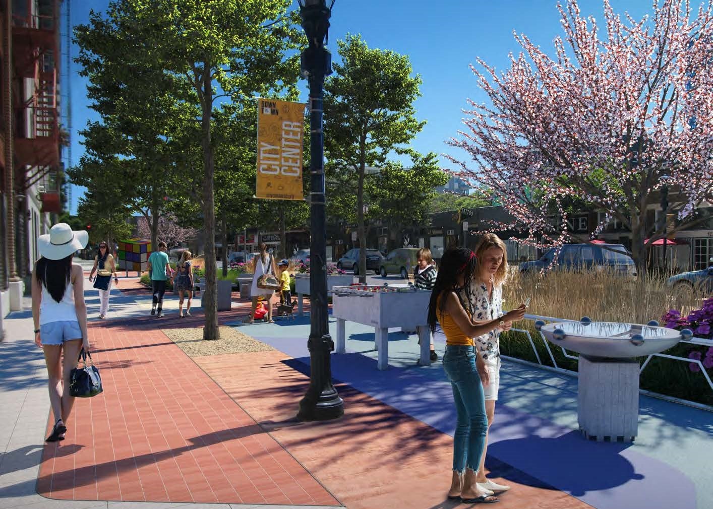 E Street Greenway Rendering