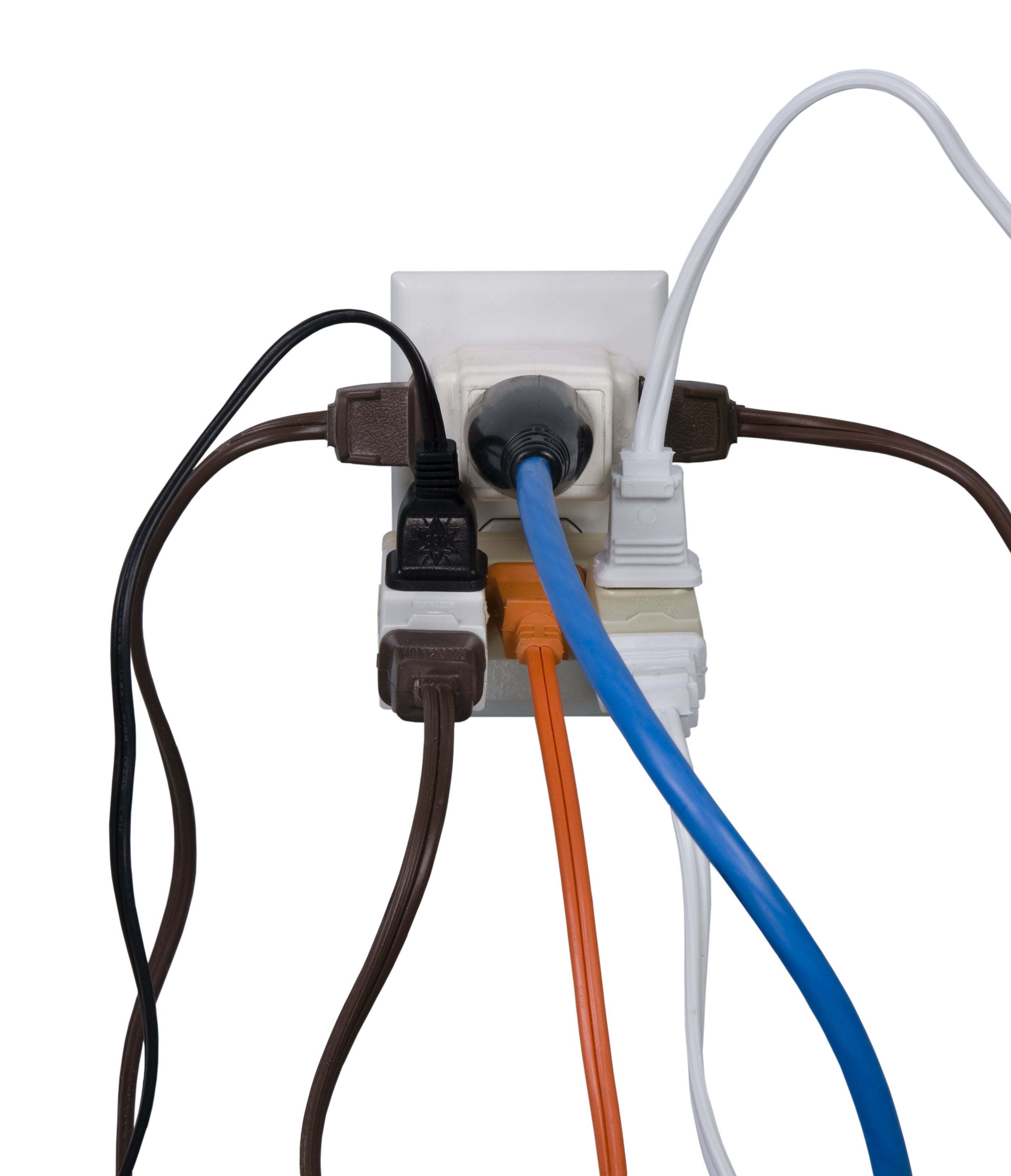 overloaded electrical outlet