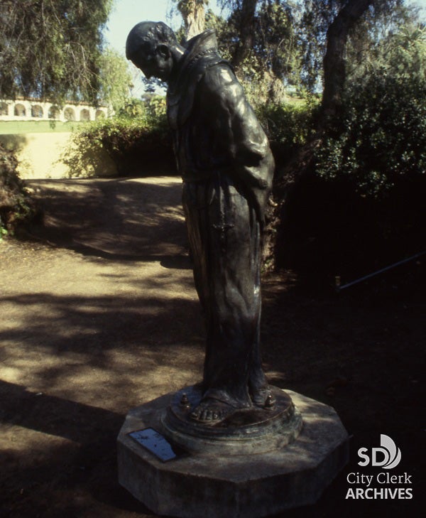 The Padre Sculpture in Presidio Park by Arthur Putnam