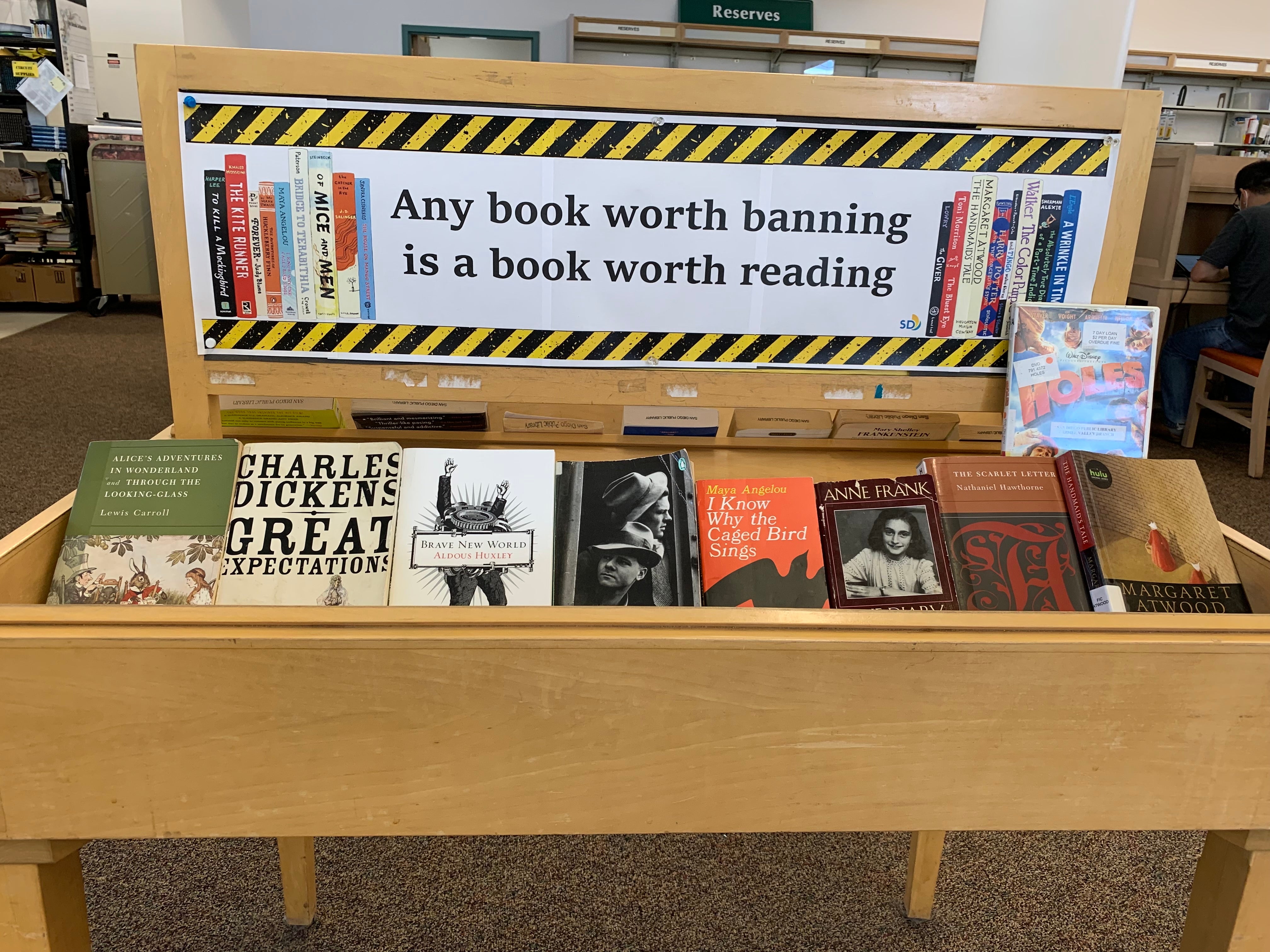 Carmel Valley Banned Books Week Display