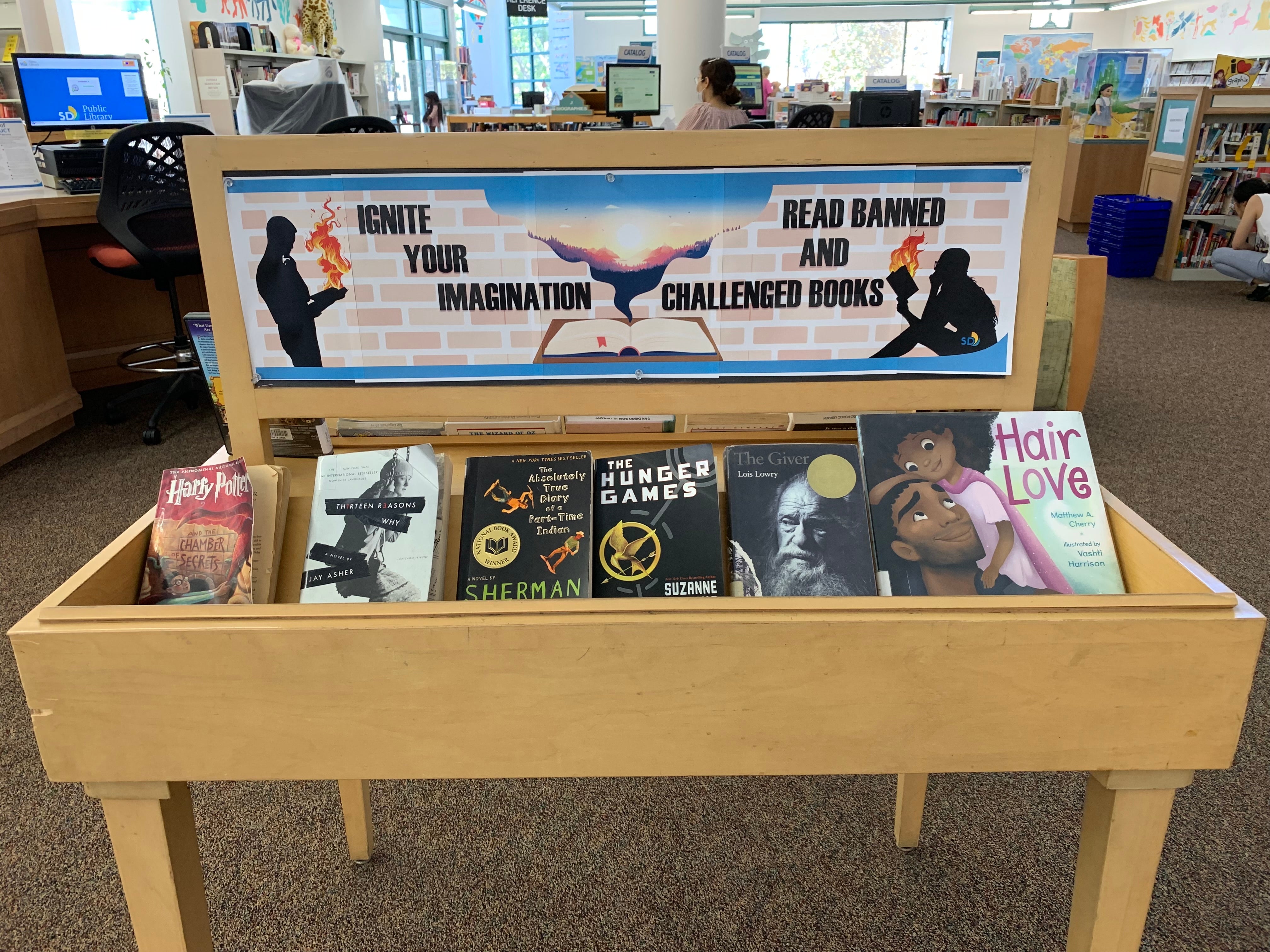 Carmel Valley Banned Books Week Display