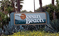 Photo of Ocean Beach Sign Photo of Ocean Beach Sign