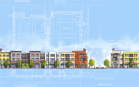 Illustration of the Boulevard Marketplace Pilot Village Program