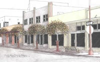 Illustration of the Boulevard Marketplace Pilot Village Program