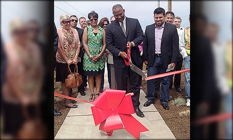 Young cuts ribbon on $3.9 Million 43rd Street Project Showcasing new storm water quality component