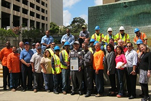 Photo of public works employees