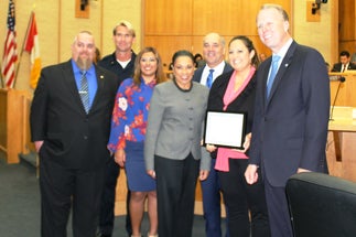 Photo 1 of 1: Recognition of National University Scholarship Award