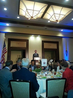 Photo 1 of 1: Councilmember Kersey at the Rancho Bernardo Historical Society's Thanksgiving Luncheon
