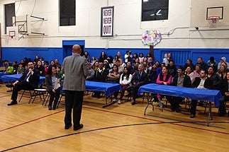 Photo of Councilman Sherman at the Empower Charter School Opening