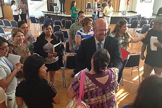 Photo of Councilman Sherman at Public Safety Townhall Meeting