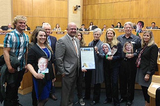 Photo of Councilman Sherman Proclaiming November 17th Ssubi is Hope Day